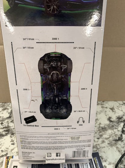 Alpena 77048 UnderGlowz RGB LED Smart Light Strip Kit, 136'', Bluetooth Control