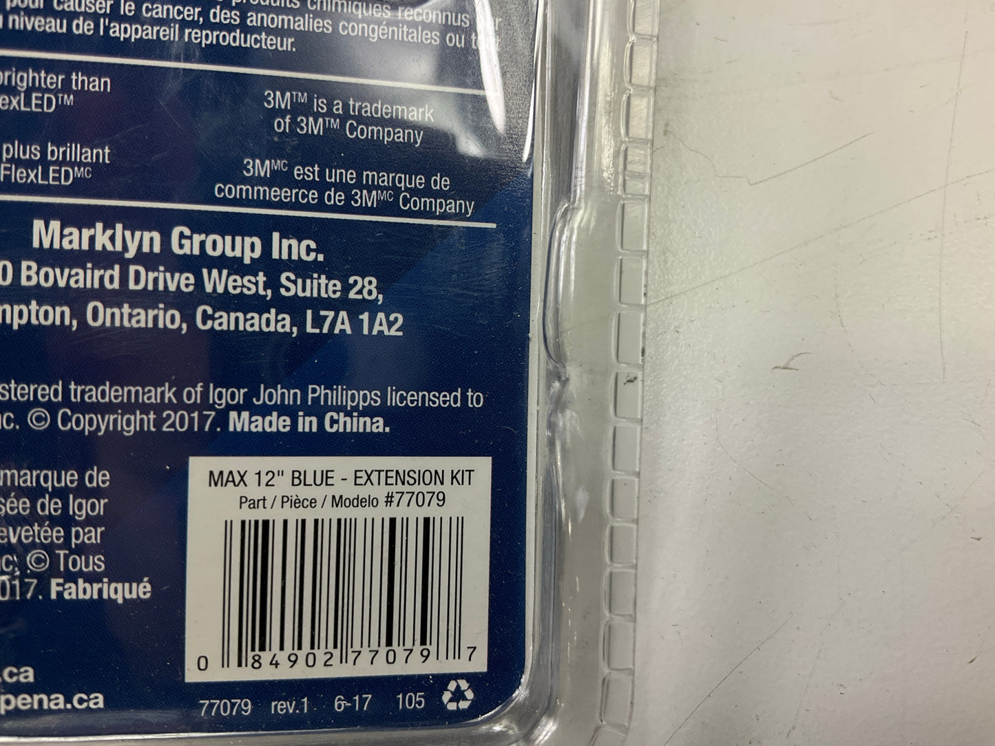 ALPENA 77079 MAX EZLINK, Blue Lights, 12'' Extension LED Light Strip