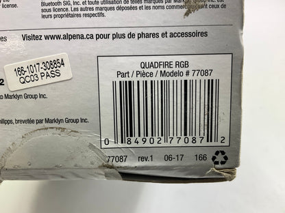 (2) Alpena 77087 QuadFire RGB Bluetooth App Controlled RGB & White LED Pod Light