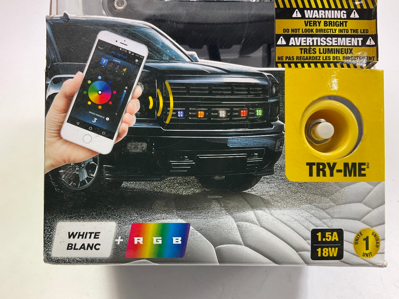 (2) Alpena 77087 QuadFire RGB Bluetooth App Controlled RGB & White LED Pod Light