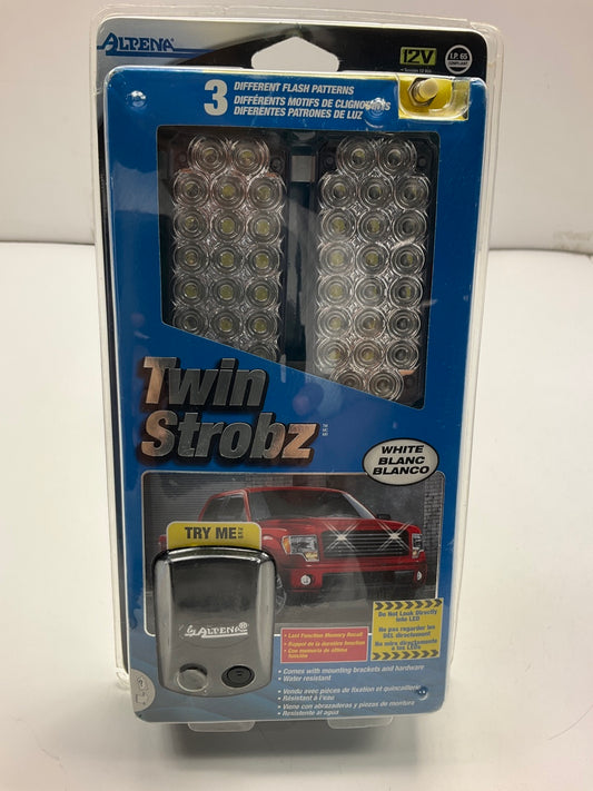 Alpena 77233 WHITE LED Twin Strobe Strobz 12V Kit