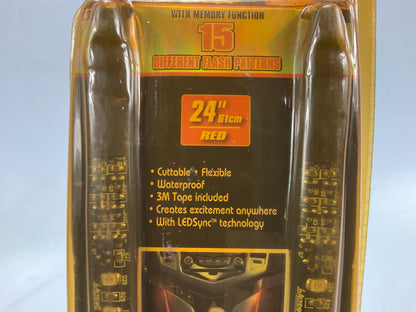 Alpena Fast LEDS Red Light 24'' Cut 2 Size 15 Flash Patterns Motorcycle Car Truck