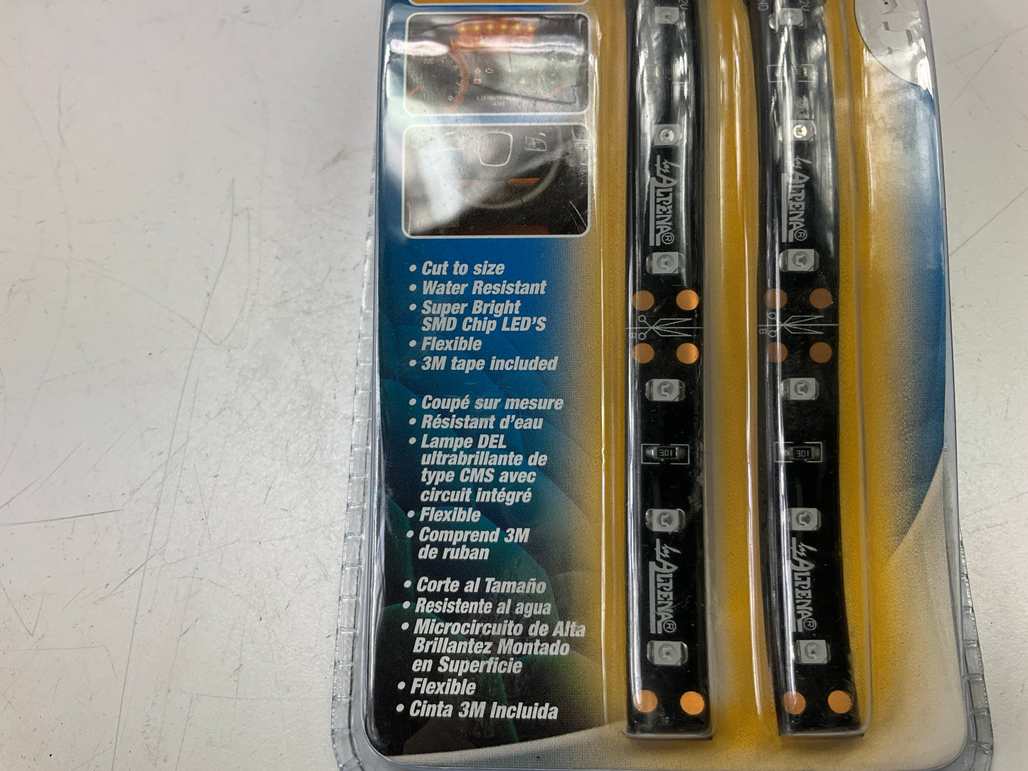 Alpena 77449 LED Flex Light Strip - 8'', Orange, Flexible