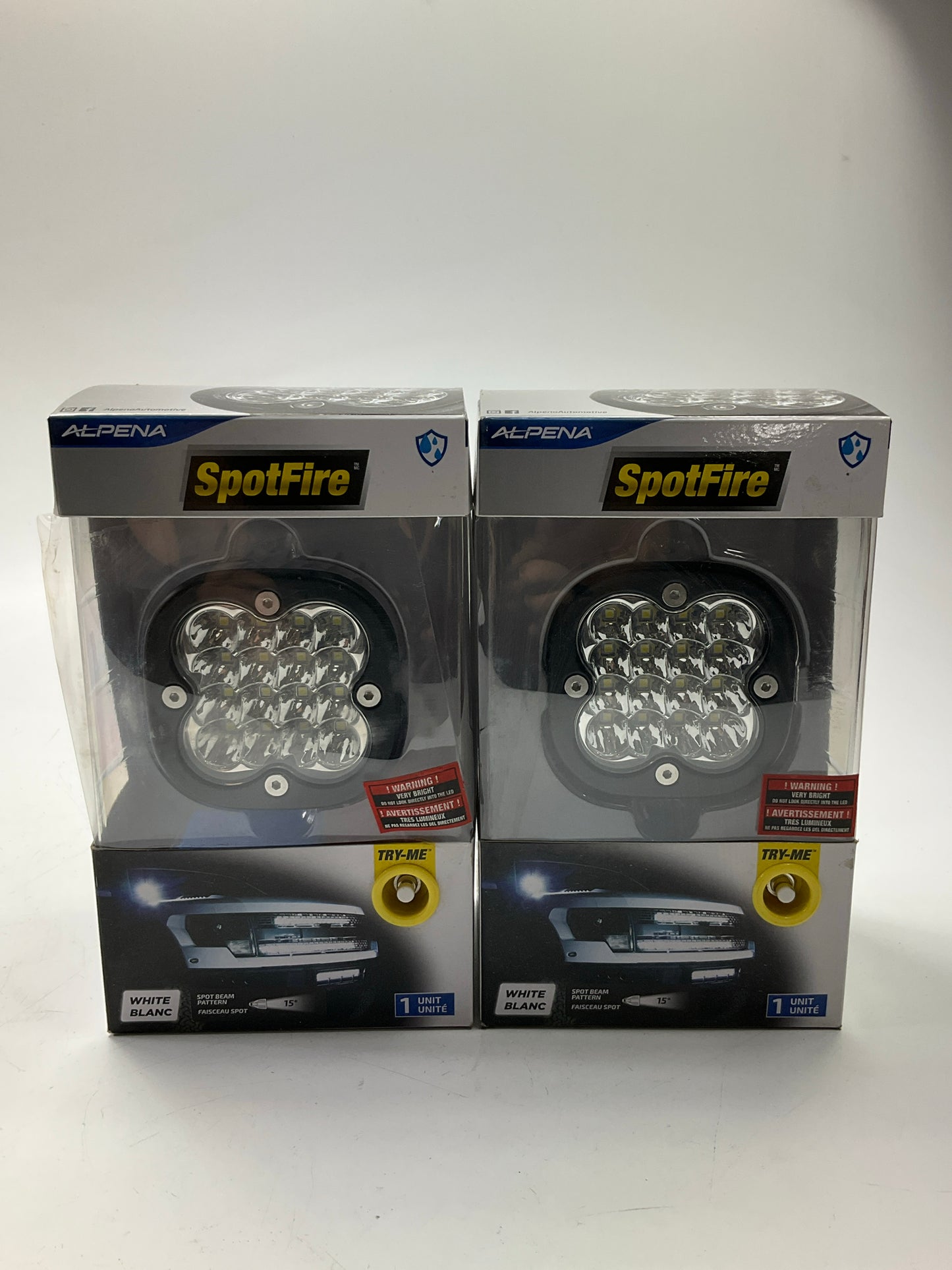(2) Alpena 77483 Spotfire Spot Beam LED Utility, Task, Off-Road, Auxiliary Light