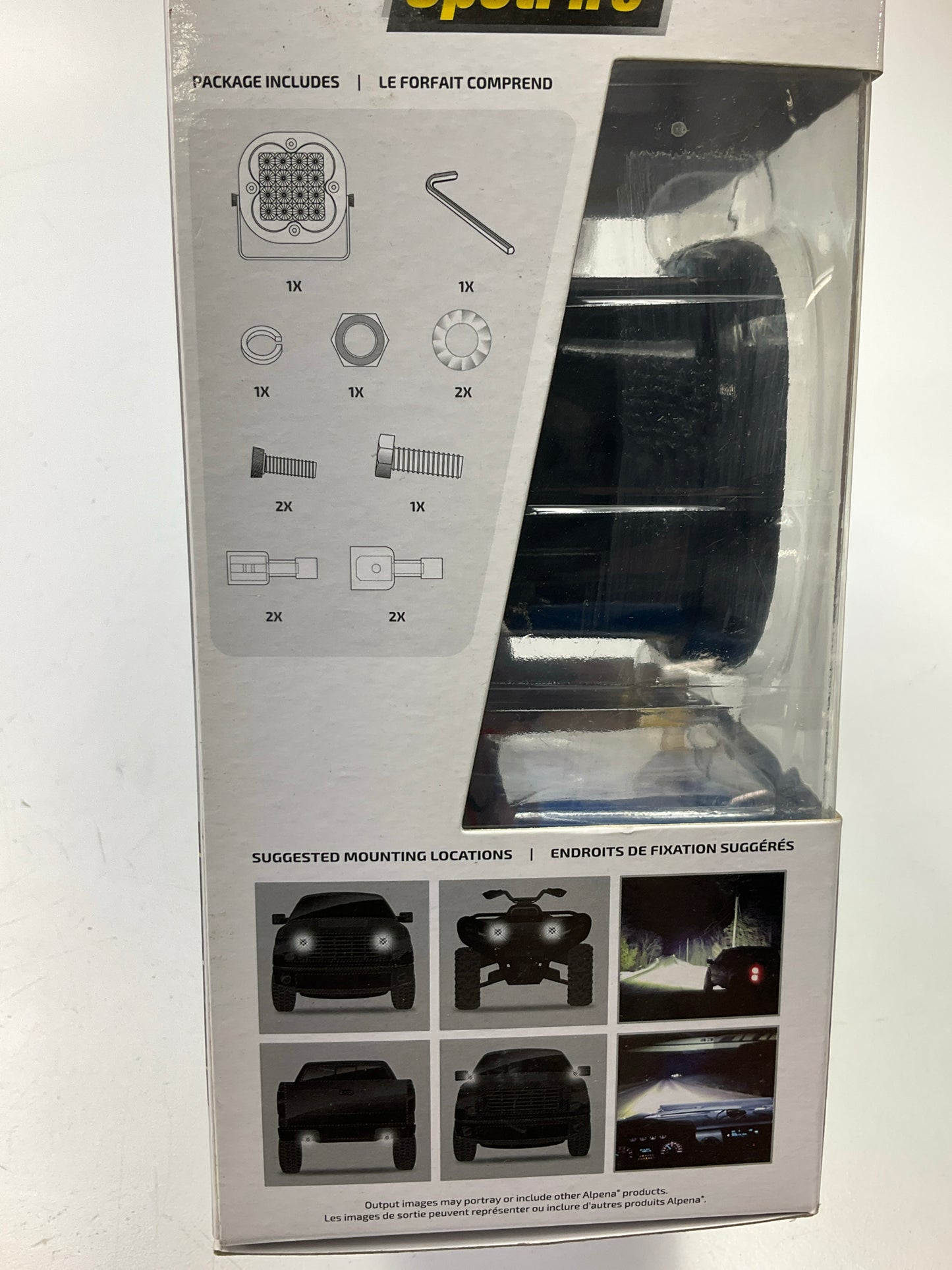 (2) Alpena 77483 Spotfire Spot Beam LED Utility, Task, Off-Road, Auxiliary Light