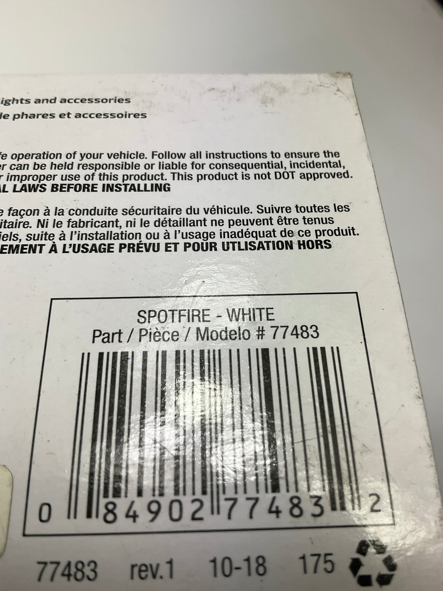 (2) Alpena 77483 Spotfire Spot Beam LED Utility, Task, Off-Road, Auxiliary Light
