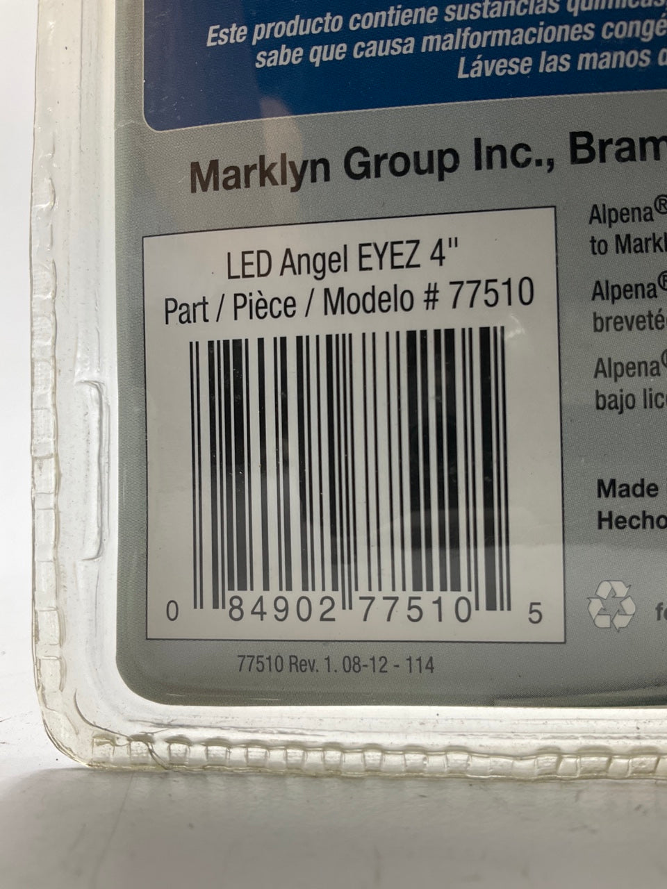 Alpena 77510 LED Angel Eyes 4'' Halo Rings