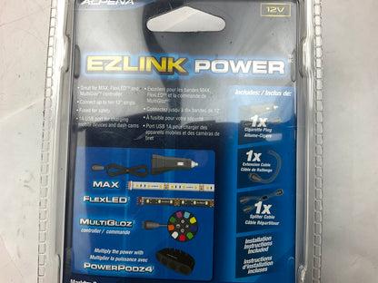 Alpena 77809 EZLINK Power 12V Power Source Cig. Plug For EZLINK LED Light Strips