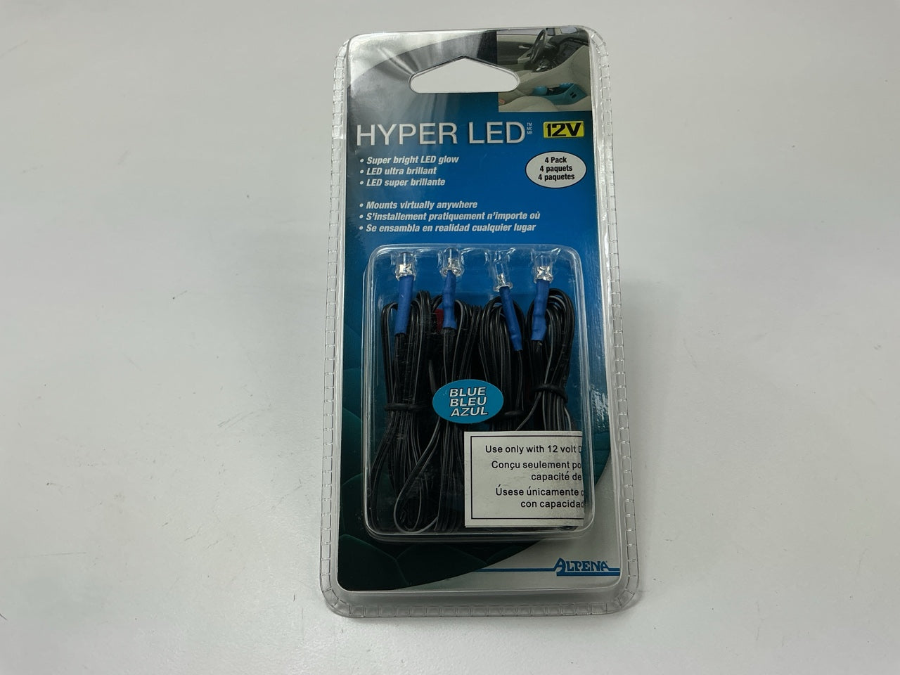 Alpena 78216 HYPER LED Blue Super Bright Glow 12v 4 Pack