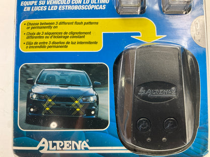 Alpena 78304 Amber Quad Slimstrobe - AMBER - 3 Flash Patterns Strobe Light Lamp