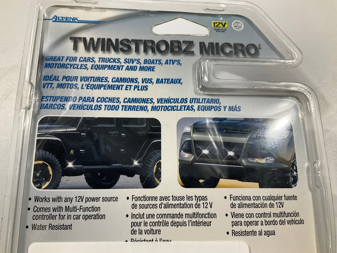 Alpena 78305 Multi-Function Twinstrobz Micro Lights - Strope Post WHITE 12V 4W
