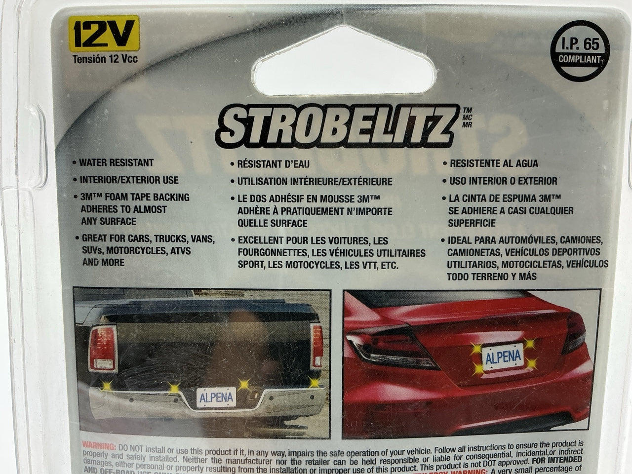 Alpena 78314 Wired Safety Strobe Light Kit - White