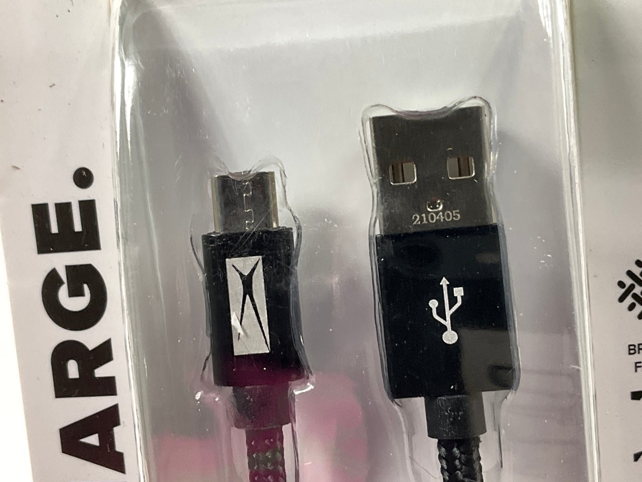 Altec Lansing AL9030 6ft. Braided Fabric Lightning To USB Charging Cable