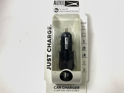 Altec Lansing AL9085 Dual USB A & C Port Cigarette Lighter Power Outlet Socket