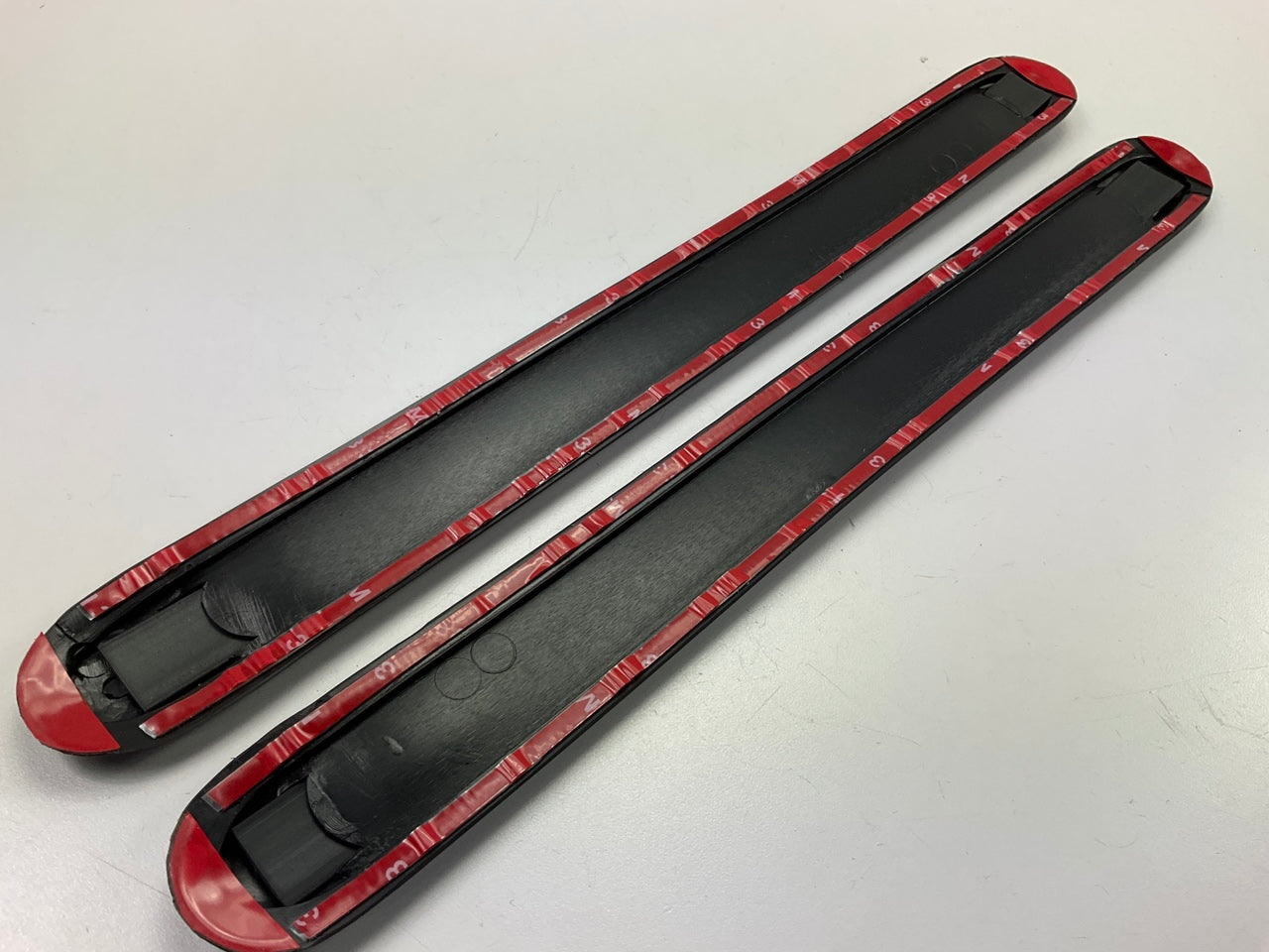 American Auto 68-1395 Adhesive Heavy Duty Bumper Guard Strips Black & Chrome