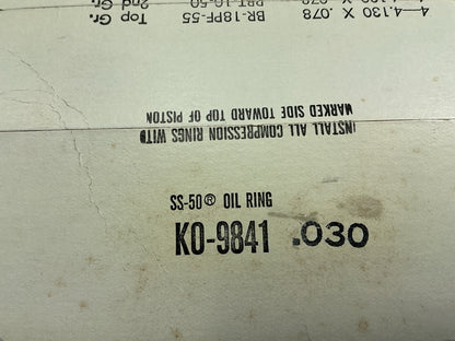 American Hammered KO9841-030 Piston Rings Set For Ford 192 Industrial Diesel