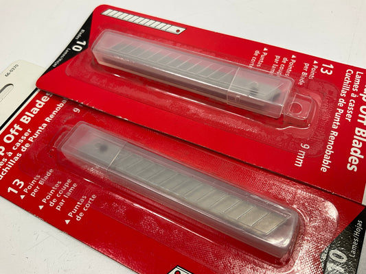 (3) Packs - American Line 66-0370 Snap Off Blades 9mm 13 Points 10 Blades / Pack