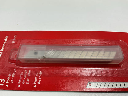 American Line 66-0370 Snap Off Blades 9mm 13 Points 10 Blades, 6 Packs Total