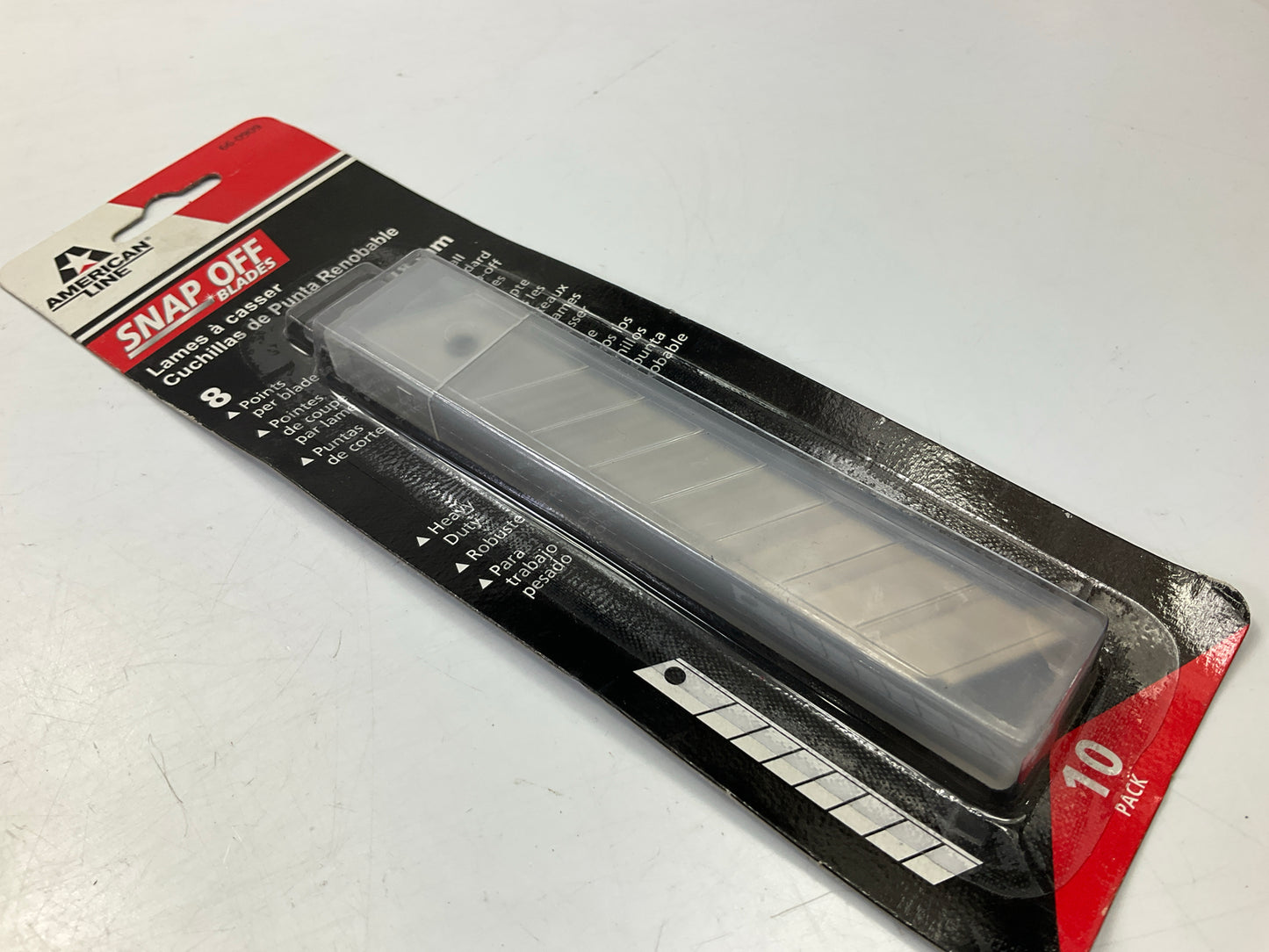 American Line 66-0909 Heavy Duty 18mm Snap Off Utility Blades,  10 / Pack