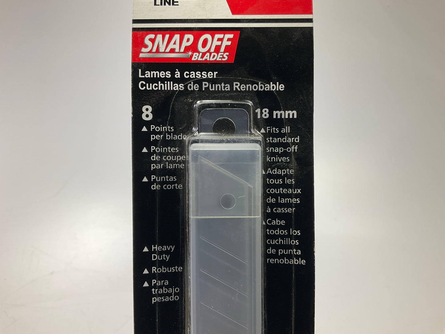 American Line 66-0909 Heavy Duty 18mm Snap Off Utility Blades,  10 / Pack