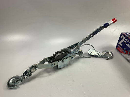 American Power 72A - 2 Ton Cable Puller Steel Ratchet Come Along, Made In USA