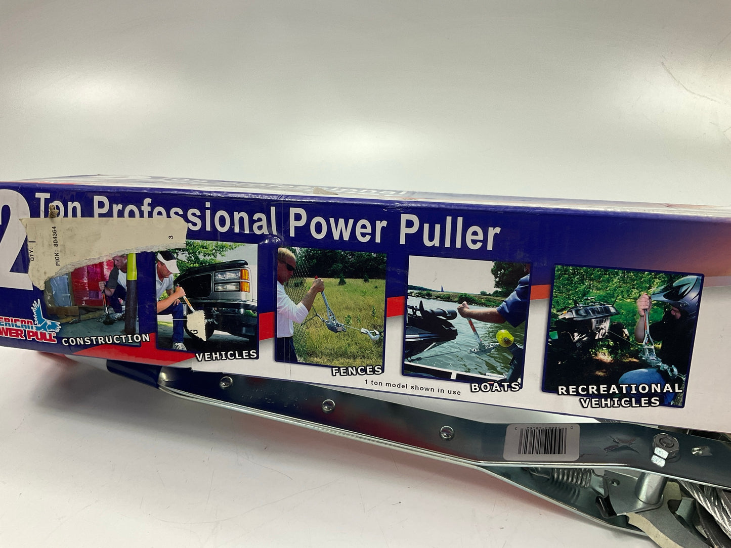 American Power 72A - 2 Ton Cable Puller Steel Ratchet Come Along, Made In USA