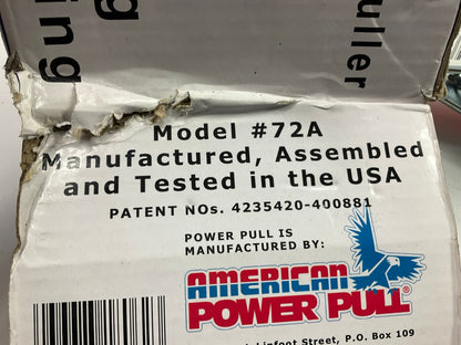 American Power 72A - 2 Ton Cable Puller Steel Ratchet Come Along, Made In USA