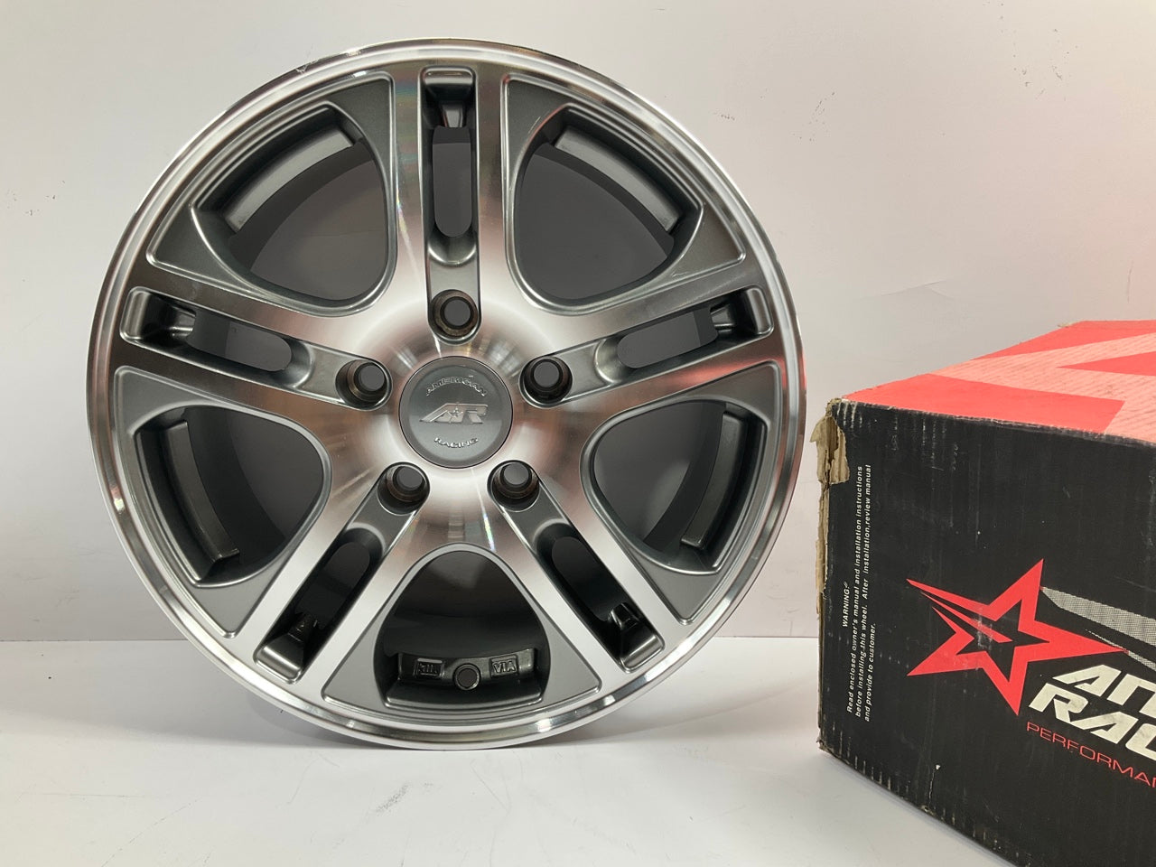 American Racing AR887 887 Machined Custom Rim Wheel 15x6.5 5x115 Anthracite