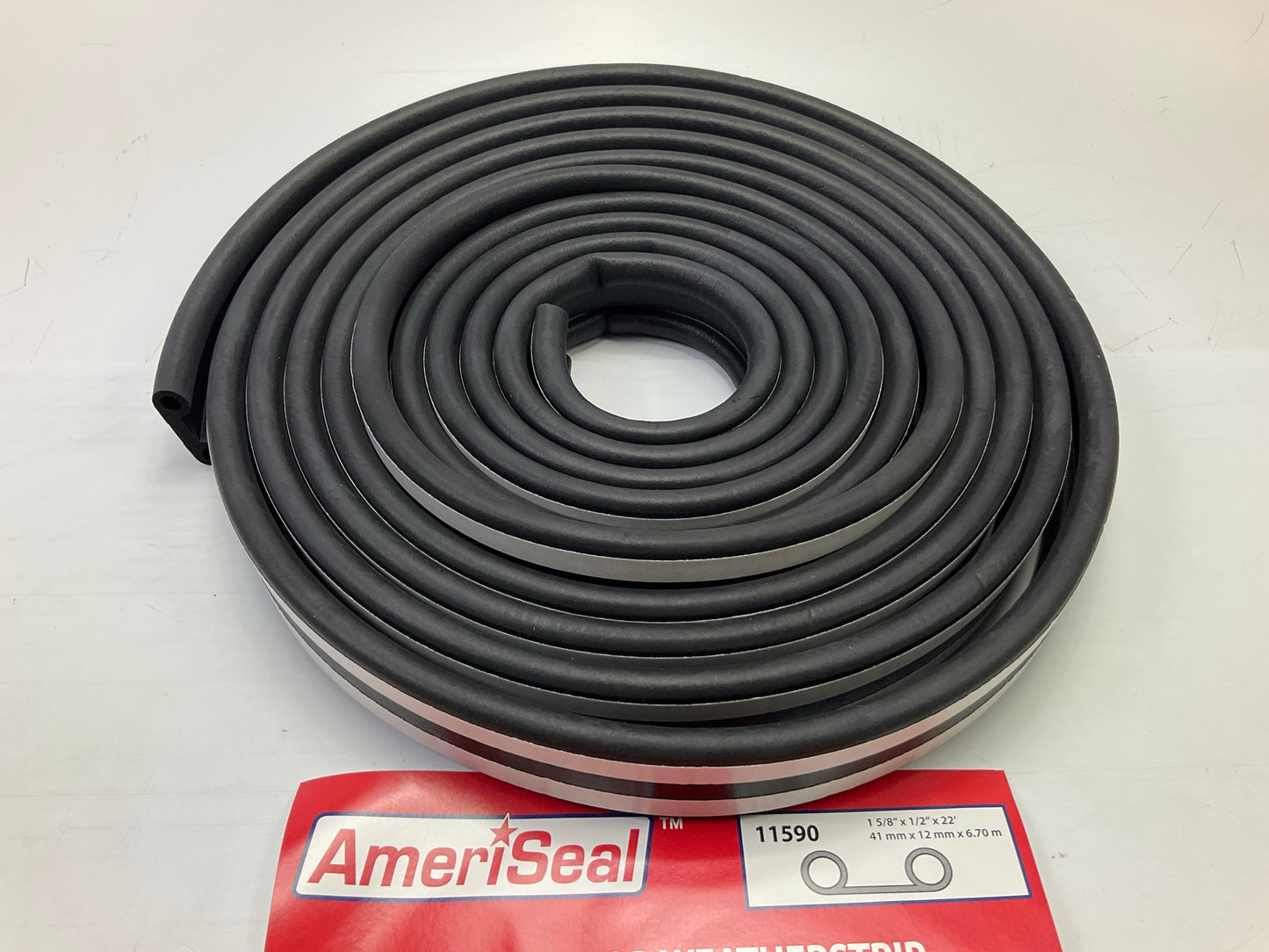 Ameriseal 11590 Deluxe Truck Camper Top Seal 1-5/8''W X 1/2''H X 22' Long