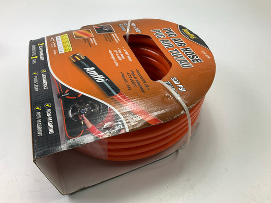 Amflo 576-50A Orange 300 PSI PVC Air Hose 3/8'' X 50' With 1/4'' MNPT Fittings