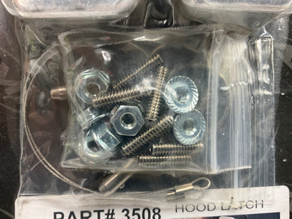 AMI 3508 Hood Latch Chrome Aluminum Set For 2007-2018 Jeep Wrangler