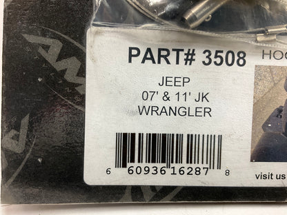 AMI 3508 Hood Latch Chrome Aluminum Set For 2007-2018 Jeep Wrangler