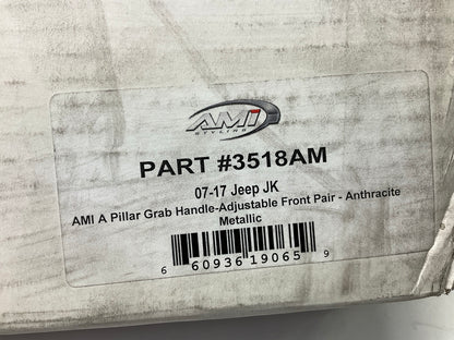 AMI 3518AM Adjustable A-Pillar Grab Handle, Anthracite For 2007-17 Jeep Wrangler