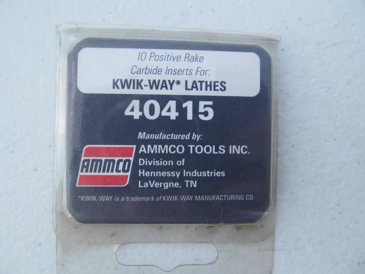 Ammco 40415 Carbide Insert Positive Rake For Brake Lathes