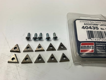 Ammco 40435 Carbide Insert, Positive Rake For ACCUTURN Lathes - 10 PACK