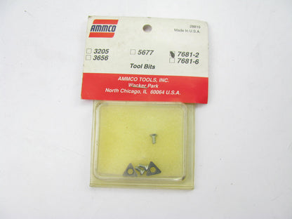 PACK OF 2 Ammco 7681 Positive Rake Carbide Insert Bits - Brake Lathe 4000 7000