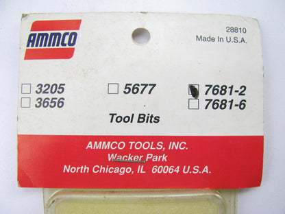 PACK OF 2 Ammco 7681 Positive Rake Carbide Insert Bits - Brake Lathe 4000 7000