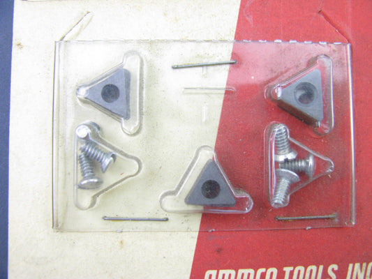PACK OF 6 Ammco 7681-6 Three Cutting Edge Carbide Brake Lathe Bits Positive Rake