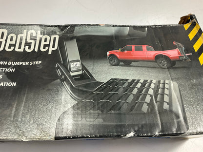 AMP Research 75306-01A BedStep Rear Bumper Truck Bed Access Step Powder Coated