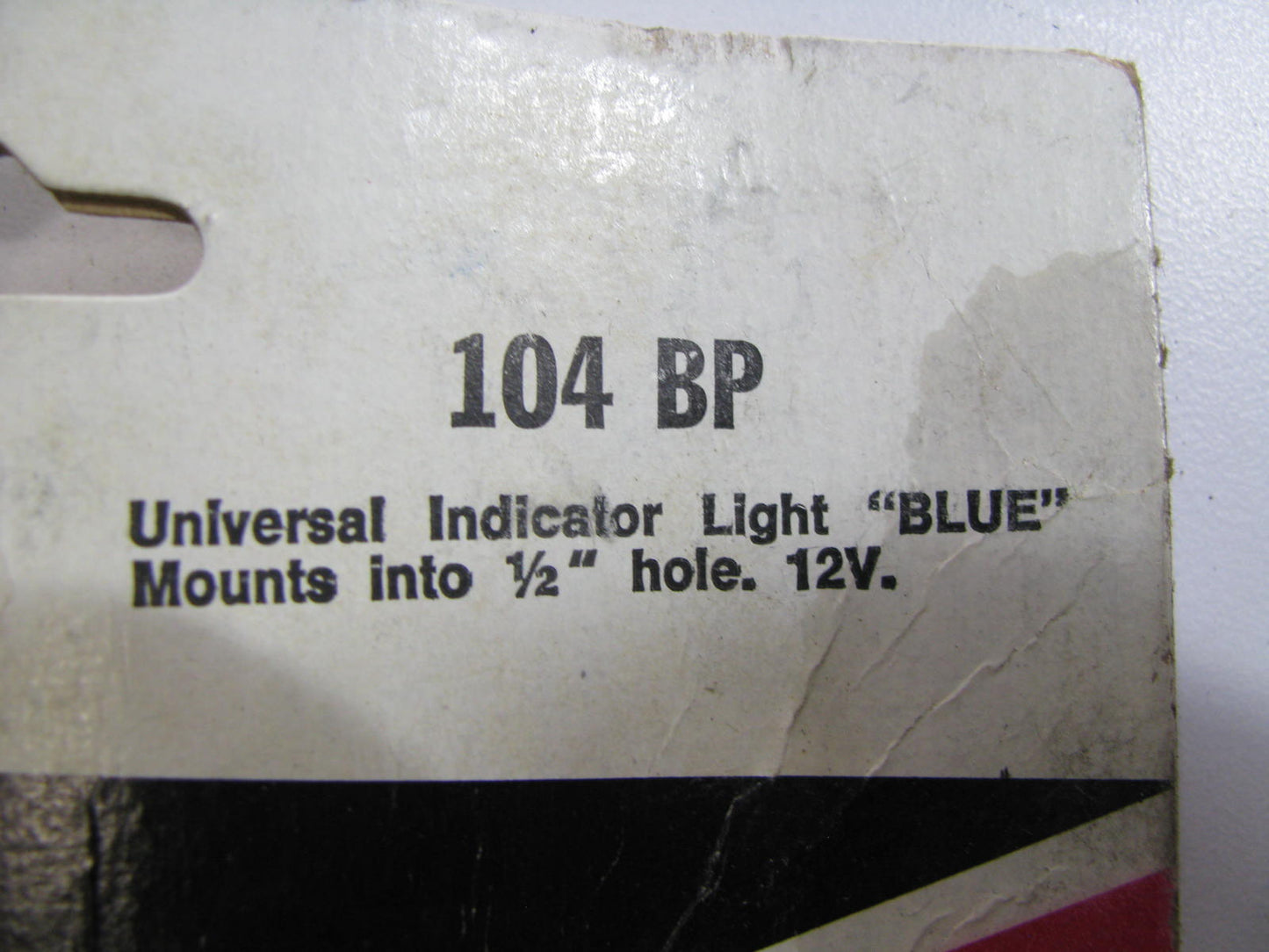 Ampco 104BP Universal Indicator Light - Blue 12V Mounts To 1/2'' Hole