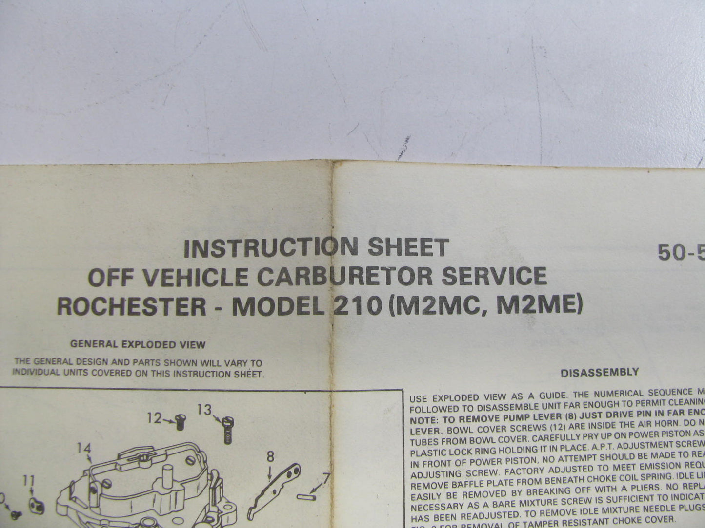 Ampco 15764 Carburetor Rebuild Kit 1977-82 GM Rochester 2-BBL M2MC M2ME