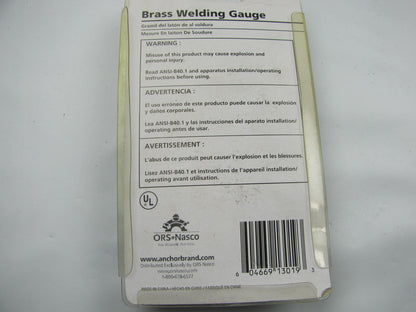 Anchor B2200 1/4'' NPT Brass Welding (Replacement) Gauge - 2 Inch X 200 PSI