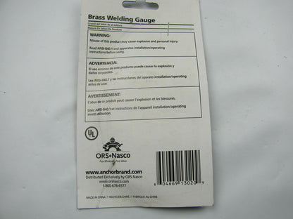 Anchor B2400 1/4'' NPT Brass Welding Gauge (replacement) 2-INCH X 400 PSI
