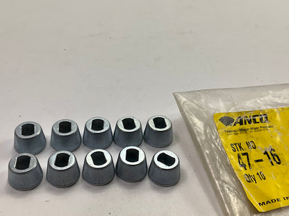 Anco 47-16 Knurled Driver 3/8'' Adapters Double-Flat Shaft Windshield Wiper Arms