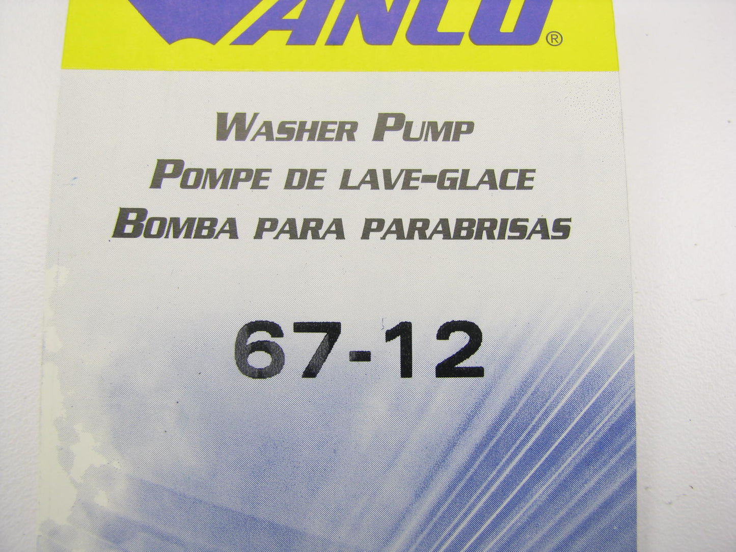 Anco 67-12 Windshield Washer Pump