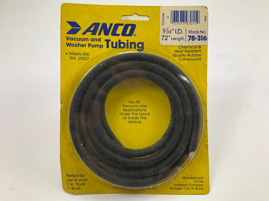 Anco 78-316 Vacuum And Washer Pump Tubing Hose 5/32'' I.D. 72'' Length