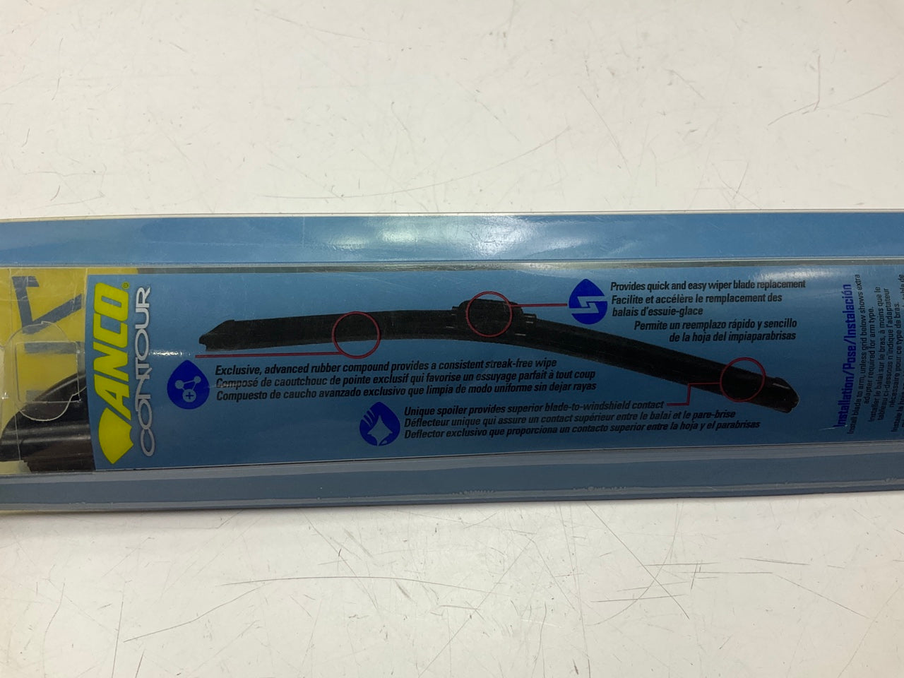 Anco C-17-UB Contour Windshield Wiper Blade - 17''
