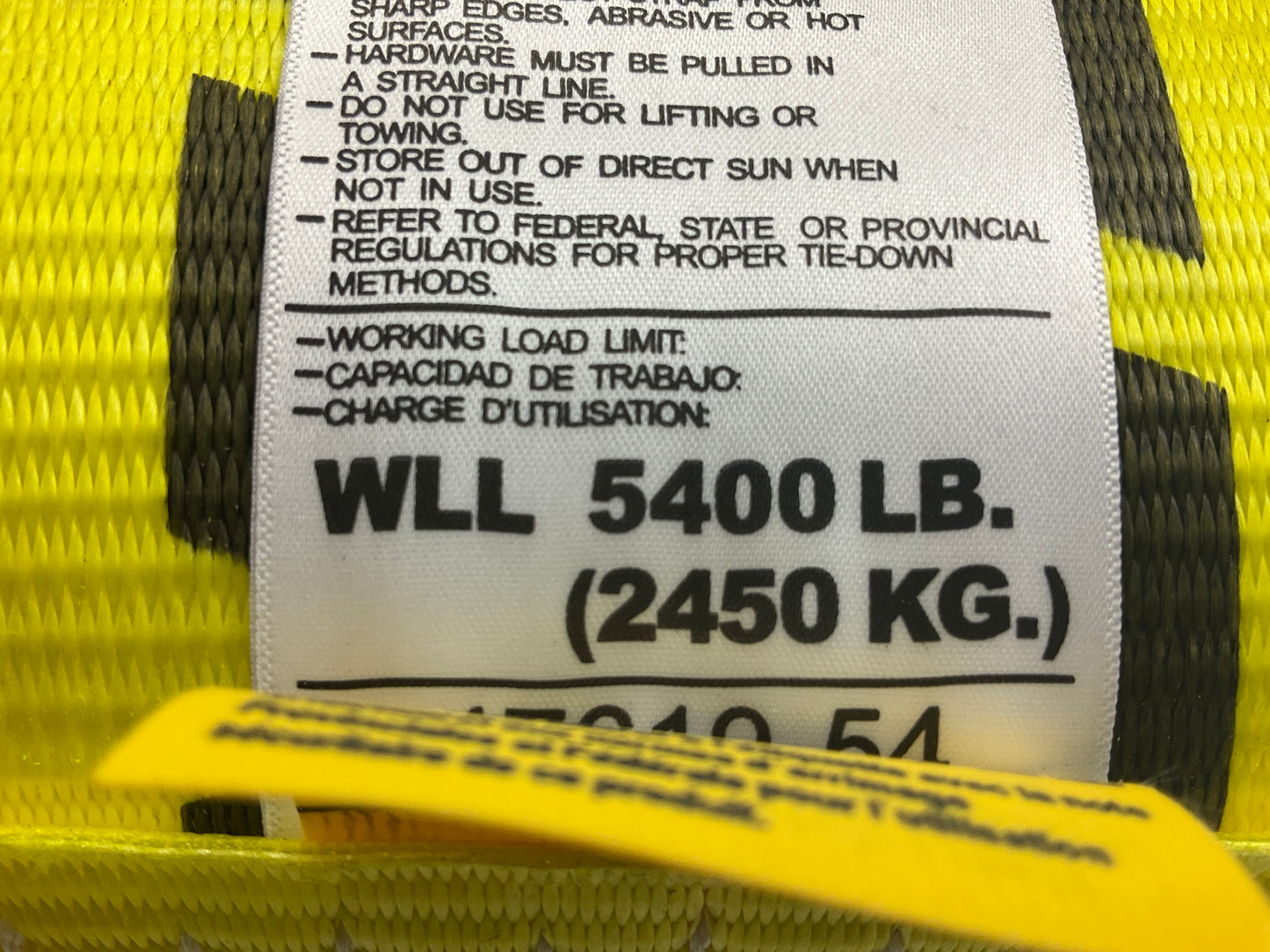 Ancra 43795-11-30 Ratchet Tie Down Strap  4'' X 30' Winch Strap, Limit: 5,400 Lbs