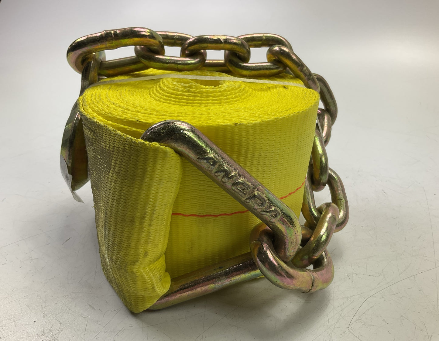 Ancra 43795-15-27 4'' X 27' Flatbed Trailer Winch Tie Down Strap W/ Chain Hook