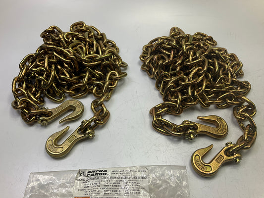 (2) Ancra 45881-10-16 Chain Grade 70, 5/16'' X 16 Feet With Grab Hooks